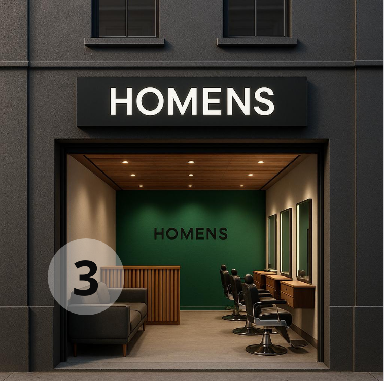 Barbería moderna Homens